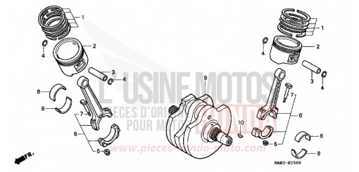 VILEBREQUIN/PISTON VT1100C2X de 1999